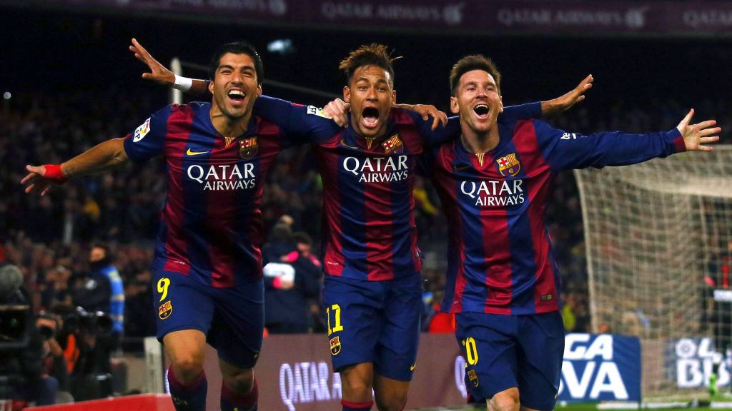 Messi, Neymar and Suarez at Barcelona